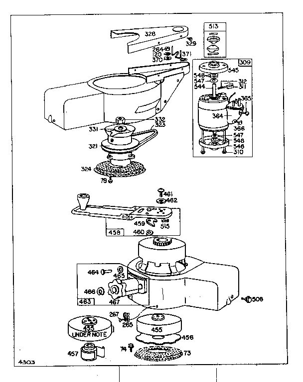 Blower Housing And Motor Electric Starter Diagram and Parts List for 61700-61797 907500 - 907561 Briggs and Stratton Engine